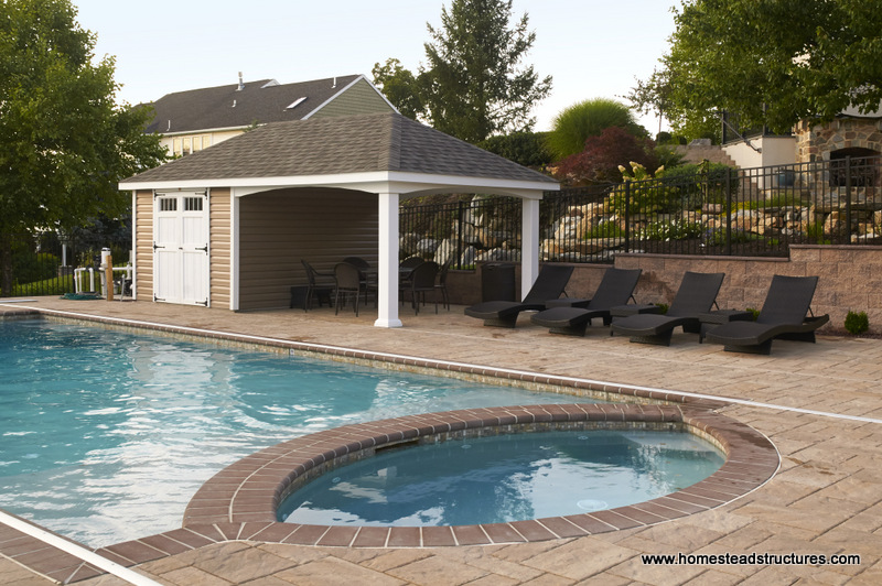 12' x 22' Avalon Poolhouse (vinyl siding)