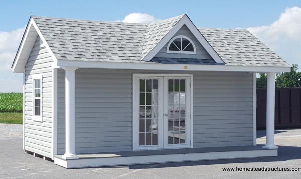 12' x 18' Heritage Classic Pool House with 7' Windsor Dormer