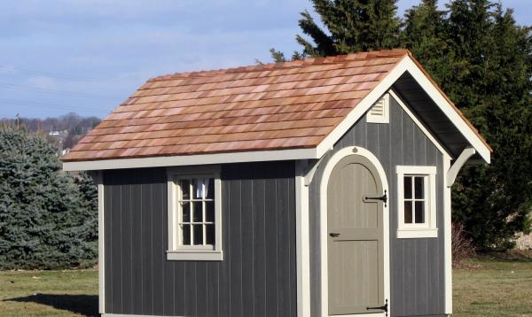 8' x 12' Premier Garden Shed with arched door