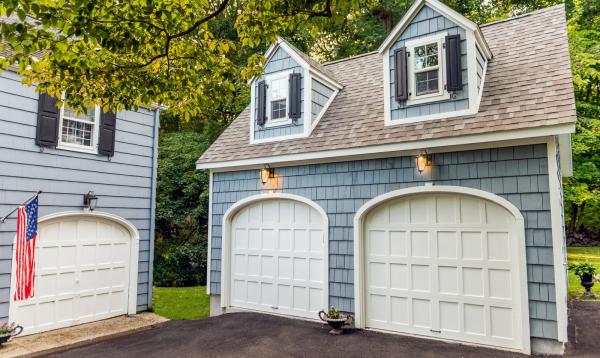 18' x 21' 2-Story 2-Car Garage in Connecticut