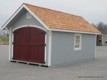 10' x 20' a frame garden shed with potting bench