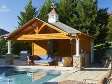 18' x 22' Timber Frame Avalon Pool House in Wayne PA