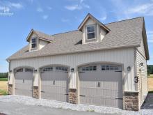 24' x 36' 3-Car Classic 2-Story Garage in Lancaster County