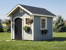 8x10 Classic Garden Shed with window flower boxes
