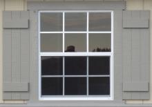 30" x 36" Standard Window (shown with Batten shutters)