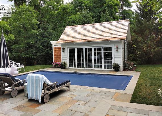 10' x 18' Liberty Pool House with Outdoor Shower in Pittsburgh, PA