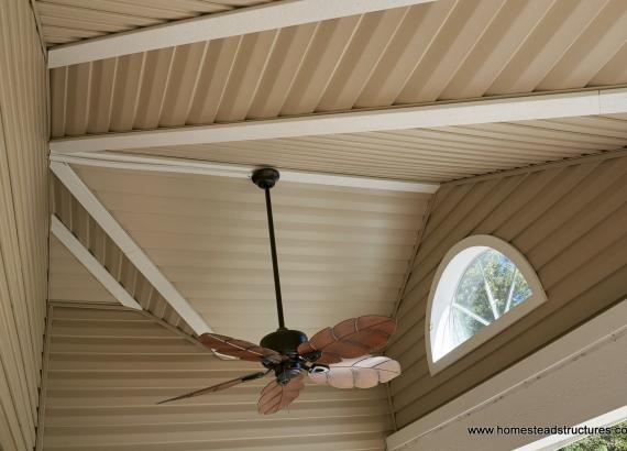 12' x 20' Wellington - Porch ceiling with fan