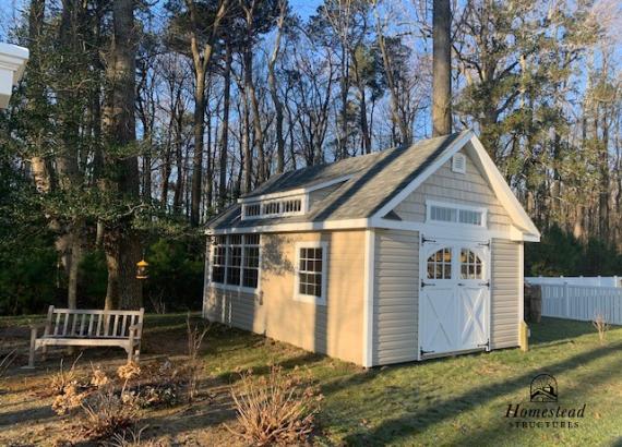 14' x 20' Century A-Frame Shed with 3 Transom Dormer and extra windows