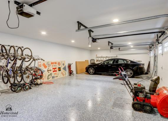 Interior photo of 21' x 43' 3-Car Garage in Wayne PA with epoxy floors