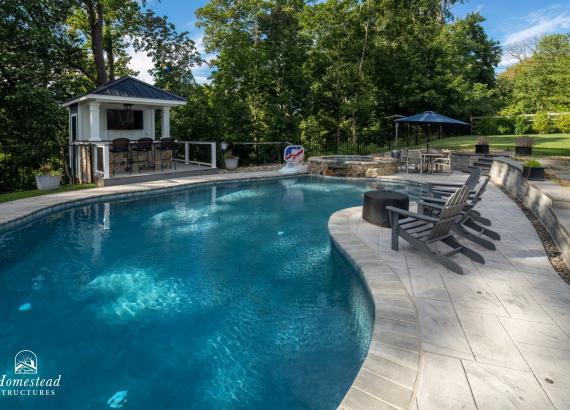 8' x 10' Special Siesta Poolside Bar with Deck in Phoenixville PA