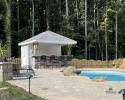 10' x 12' Siesta Poolside Bar with Hip Roof & Timberframe Posts in NC