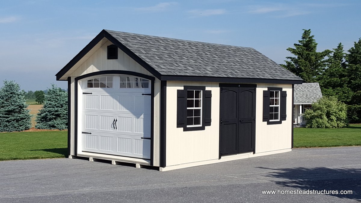 1 Car Single Wide Garages Homestead Structures 10 X 20 Clic Garage With A Frame Druatemp Siding 14x24 Laurel 1 Car