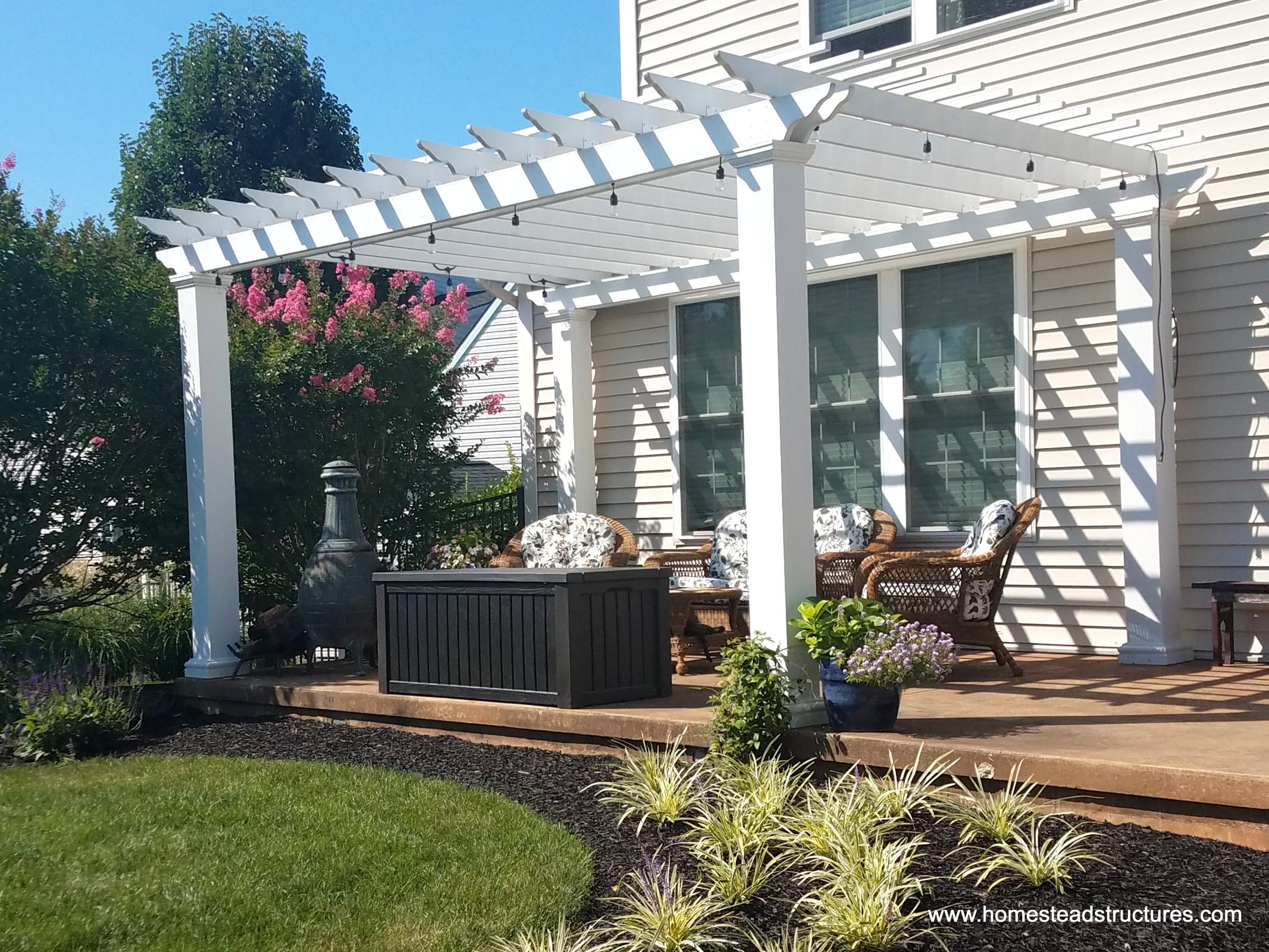 Custom Vinyl &amp; Wood Pergolas for Patio &amp; Garden ...