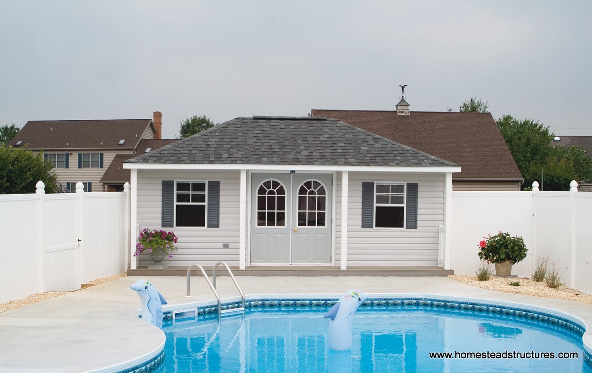 Pool Shed Ideas &amp; Designs - Pool Storage in PA | Homestead 