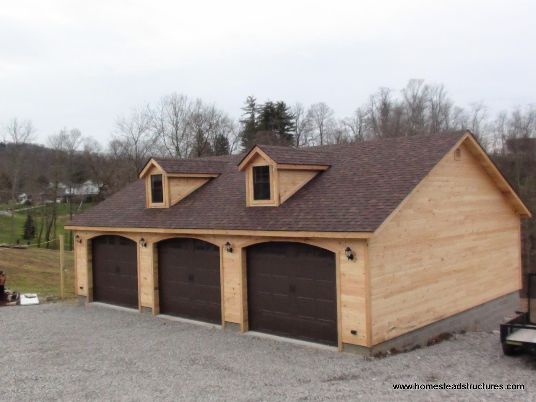 custom garage homestead structures