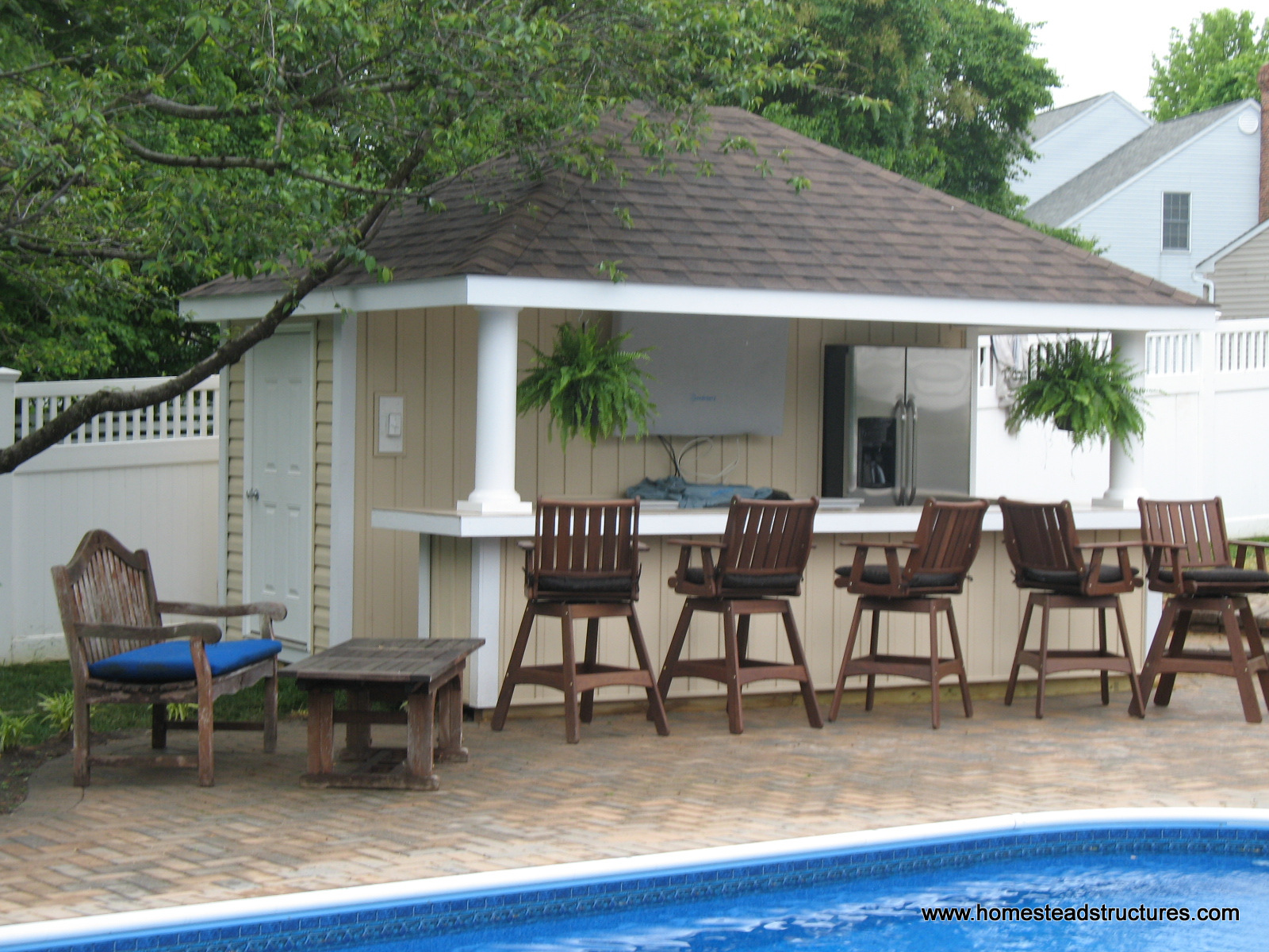 Siesta Poolside Bars Pool Cabanas Homestead Structures Siesta Poolside Bar Cabana