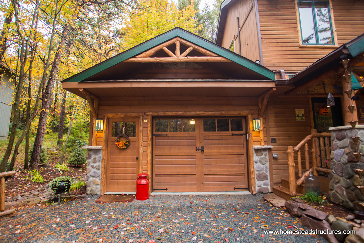 two-story garage with 240 sq. ft. cottage