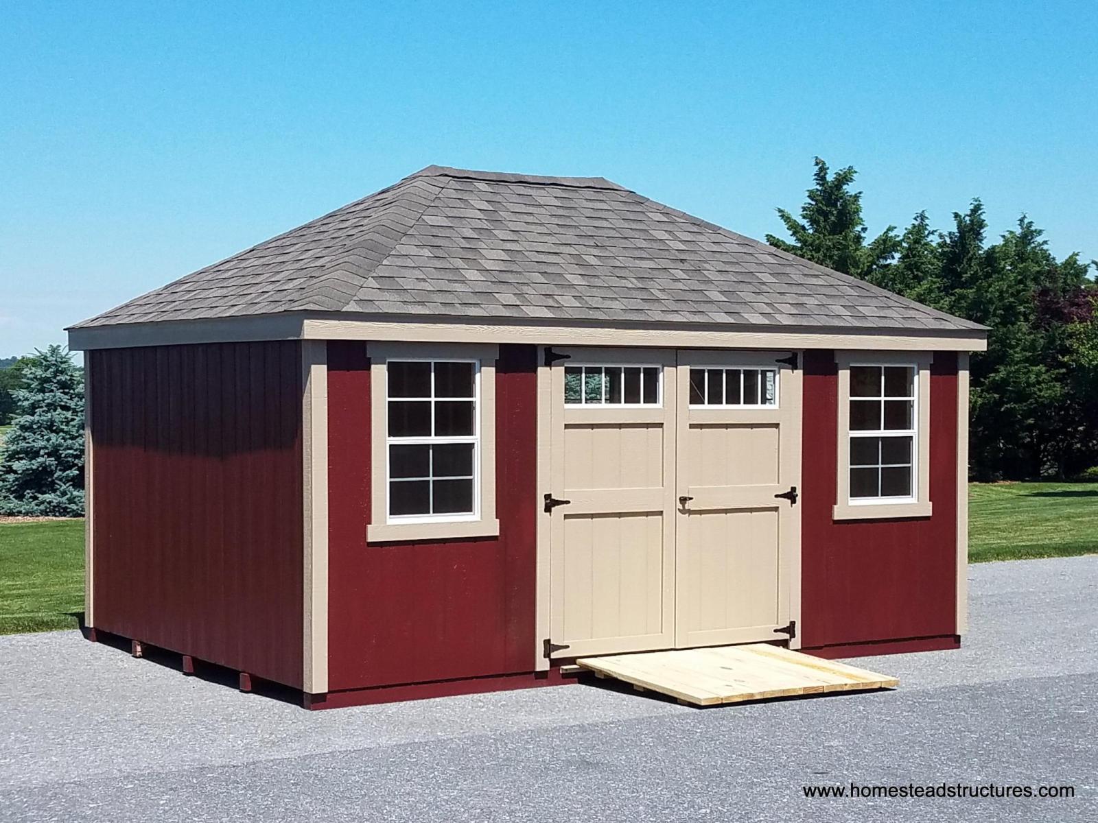 Hip Roof Sheds | Photos | Homestead Structures