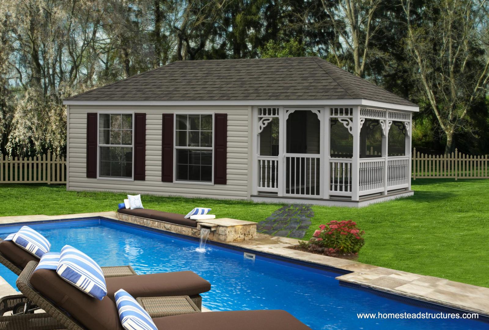 Custom Pool Houses | Photos | Homestead Structures