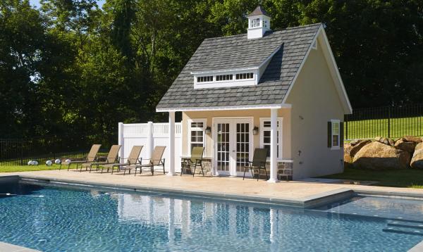 17' x 14' Heritage Pool House (stucco siding) 