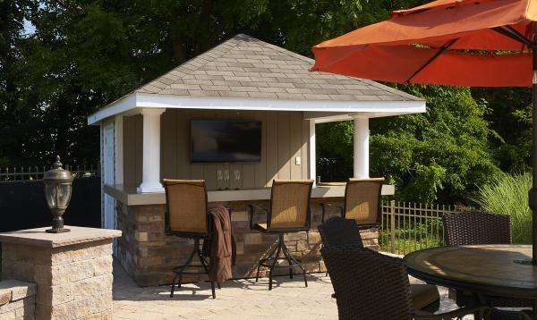 10 x 12 Siesta Poolside Bar (vinyl siding) Siesta Poolside Bar with Vinyl Siding