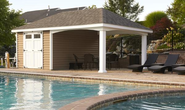 12' x 22' Avalon Poolhouse (vinyl siding) 