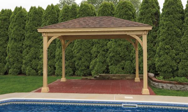 10 x 14 Keystone Wood Pavilion 10 x 14 Keystone Wood Pavilion