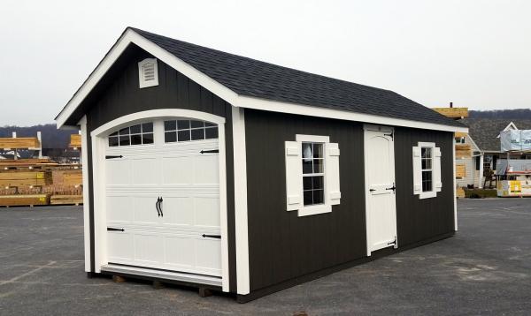 10 x 24 Classic 1-Car Garage with D-Temp Siding 10 x 24 Classic 1-Car Garage with D-Temp Siding