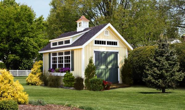 12' x 16' Century A-Frame Shed with dormer & cupola