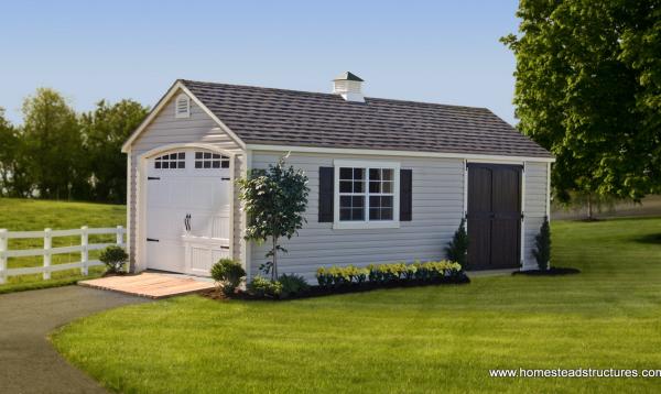 12' x 24' Laurel Series A-Frame Garage (Vinyl Siding) 12' x 24' Laurel Series A-Frame Garage (Vinyl Siding)