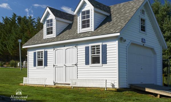 14' x 24' 1-Car Liberty Garage with dormers