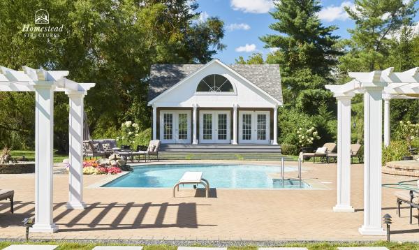 17' x 26' Custom Pool House in Long Island NY