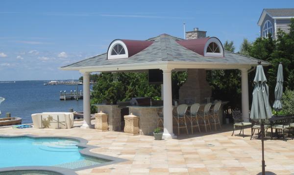 18 x 18 Vintage Pavilion with Bar & Outdoor Kitchen 18 x 18 Vintage Pavilion with Bar & Outdoor Kitchen