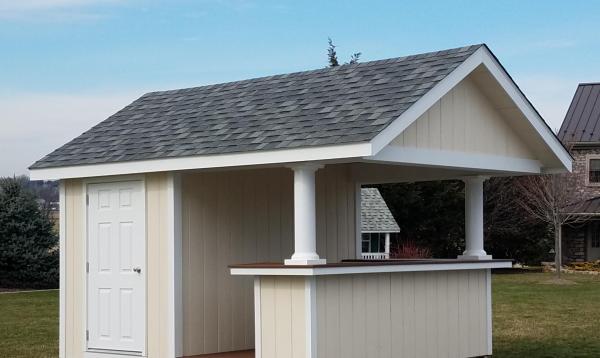10' x 12' A-Frame Siesta Poolside Bar with D-Temp Siding