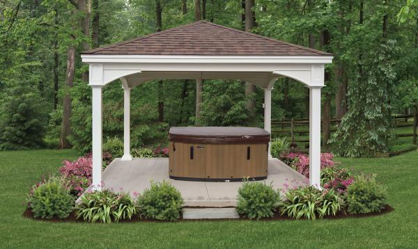 14' x 14' Manchester Pavilion with Hot tub 14' x 14' Manchester Pavilion with Hot tub