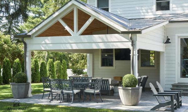 22' x 17' Attached Vintage Pavilion in Westfield NJ
