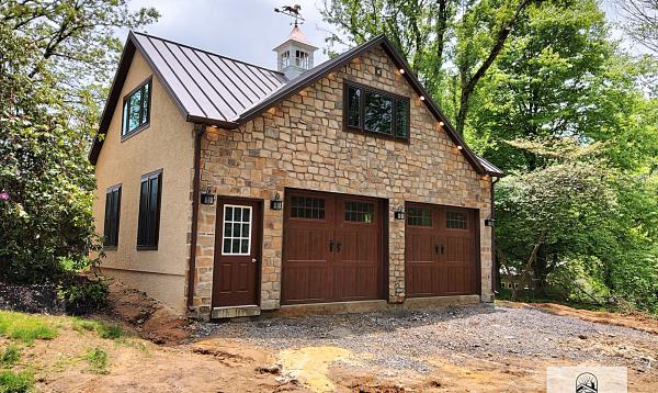 Custom 24' x 30' Classic 2-Car A-Frame Garage with 2nd Floor in New Hope PA Custom 24' x 30' Classic 2-Car A-Frame Garage with 2nd Floor in New Hope PA