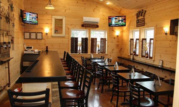 Interior of Black Forest Brewery completed via commercial building & design services by Homestead Structures