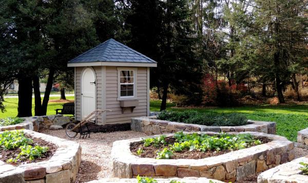 6' x 6' Classic Hip Garden Shed (Cypress Clapboard Siding) 