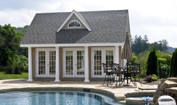17' x 20' Heritage Pool House (vinyl siding) 17' x 20' Heritage Pool House (vinyl siding)