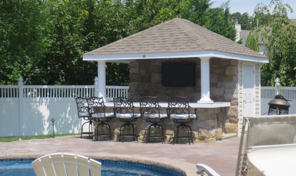 10 x 12 Siesta Poolside Bar (vinyl siding) Siesta Poolside Bar with Vinyl Siding