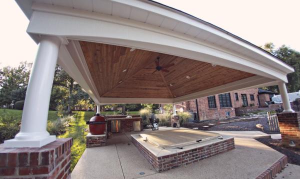 Pavilion with hot tub Pavilion with hot tub