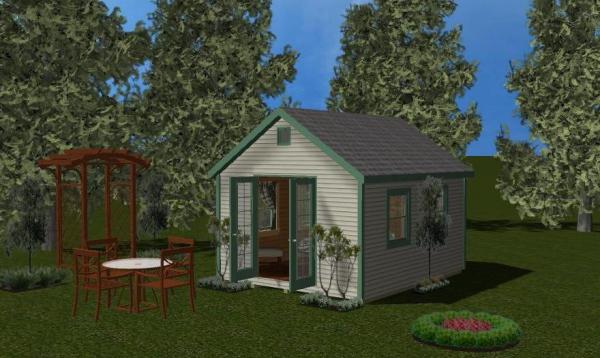 Garden Shed Rendering