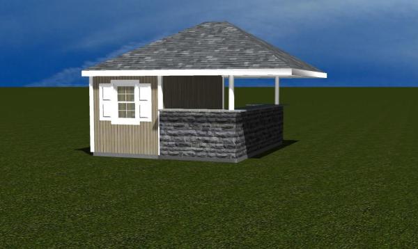 Siesta Poolside Pool House 3D Rendering Siesta Poolside Pool House 3D Rendering