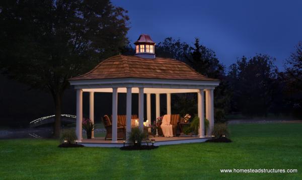 12' x 20' Custom Bell Shaped Pavilion - Belvedere