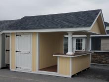 10' x 12' Siesta Poolside Bar with a frame roof