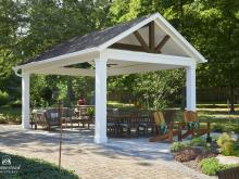 14' x 20' Vintage A-Frame Pavilion with Maple Leaf Gable in Lower Salford Township PA