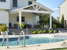 18x17 attached a-frame pavilion in Royersford, PA