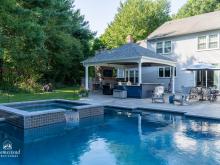 20' x 20' Vintage Pavilion with Fireplace & Outdoor Kitchen in Doylestown PA