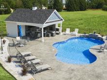 20x24 A-Frame Avalon Pool House in Mechanicsville, VA